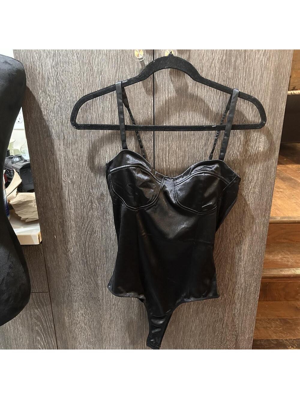 Blue Rain Black Bodysuit